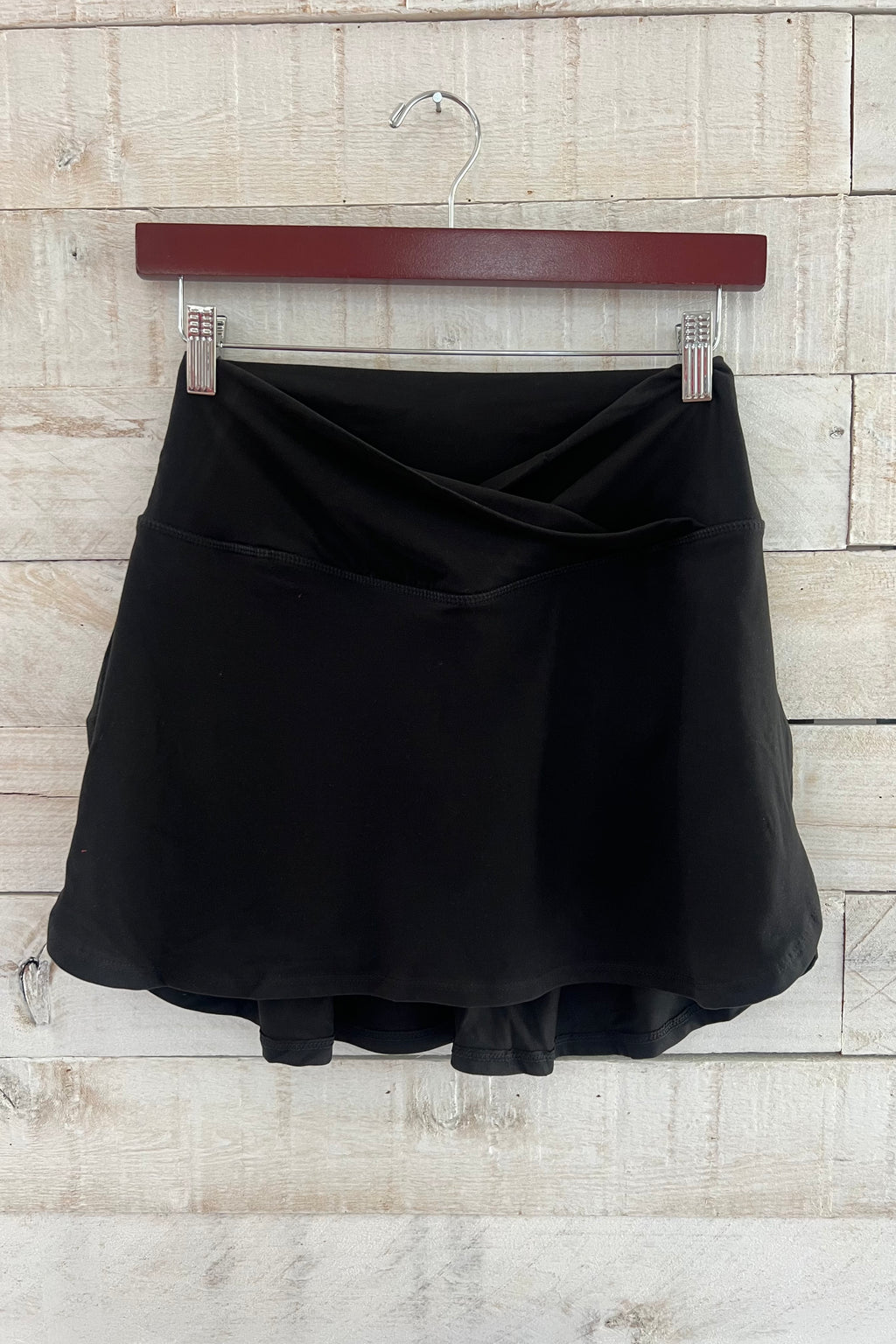 High Waisted Skort- Black