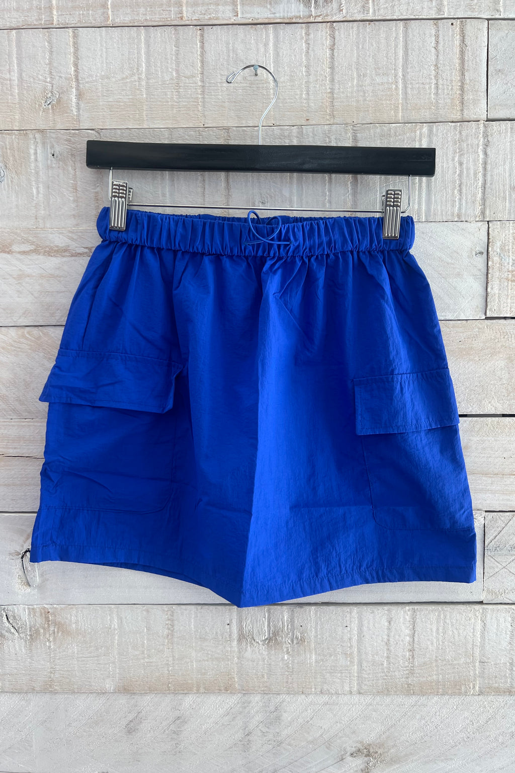 Elastic Mini Skirt- Blue