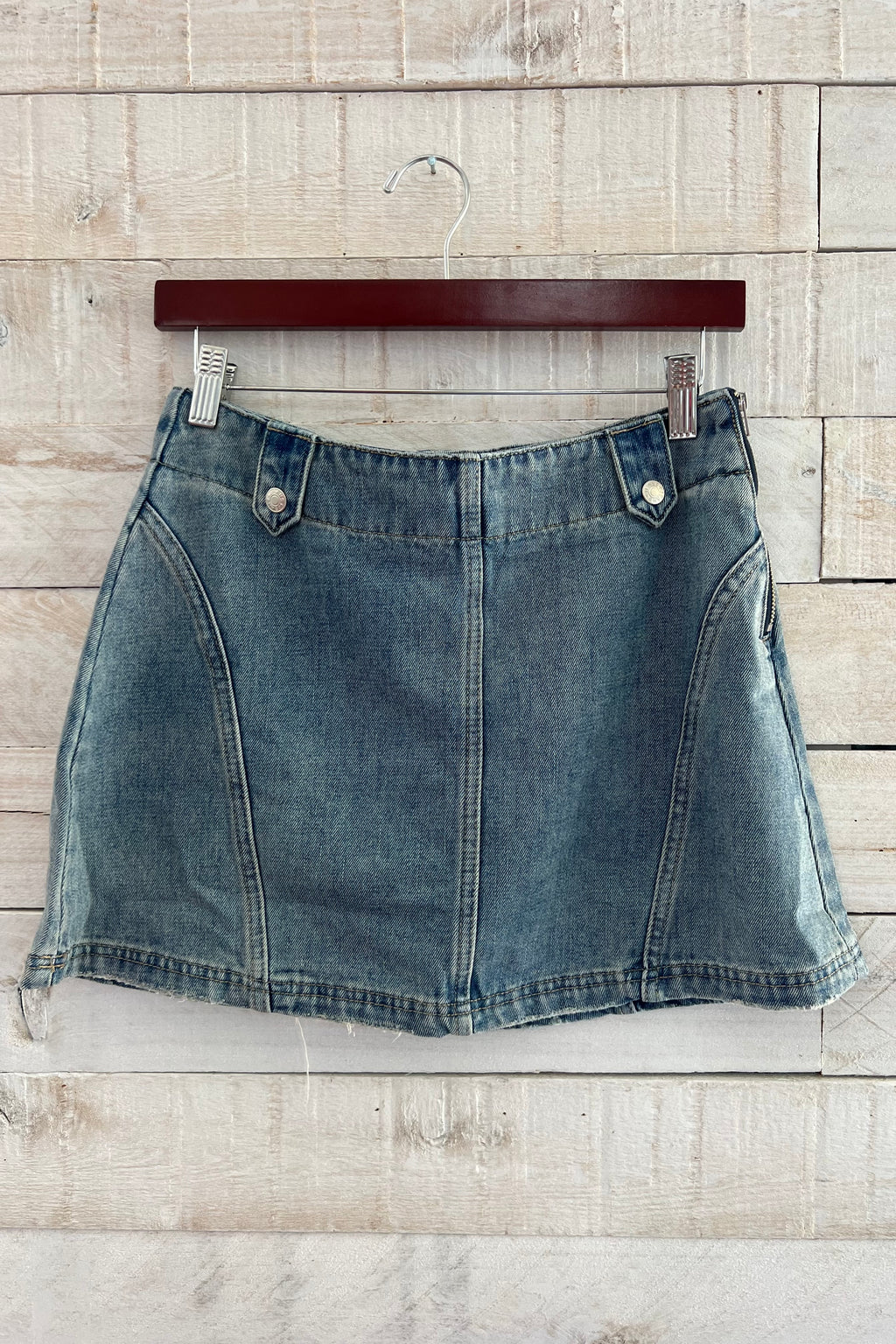 Denim Mini Skirt- Light Wash