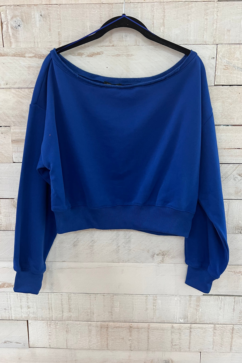 OTS Cropped Sweatshirt- Blue