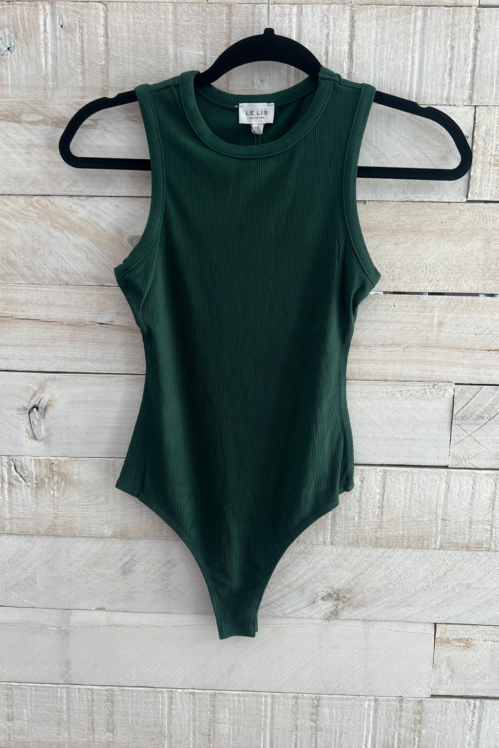 Round Neck Bodysuit- Hunter Green