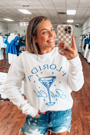 Florida Girls Club Sweatshirt- White