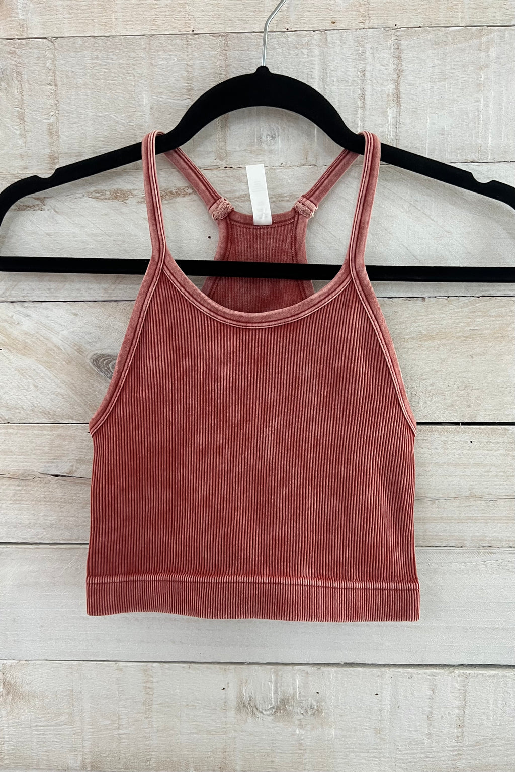 Seamless Ribbed Cropped Cami