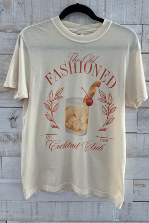 Old Fashioned Tee- Cream